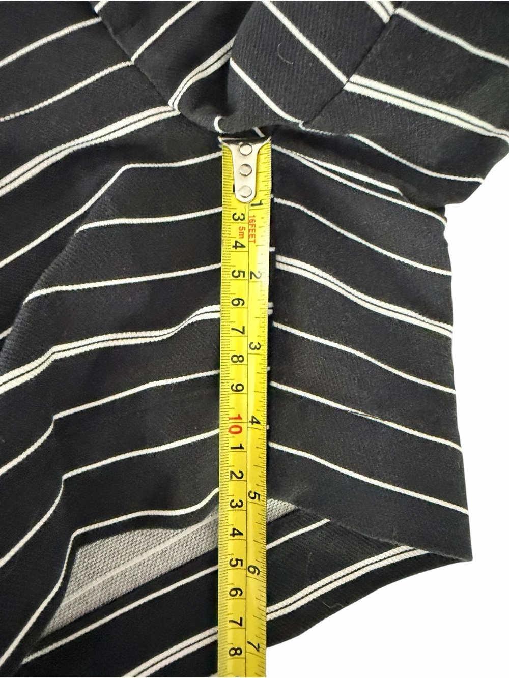 TOMMY HILFIGER Black White Striped Nautical Sailor Shorts Preppy Coastal size 6 - Picture 12 of 13